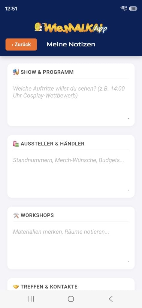 wiemaikai app notizen