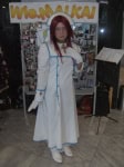 Cosplayfoto vor unserer Fotocollage auf der FBM 2009 